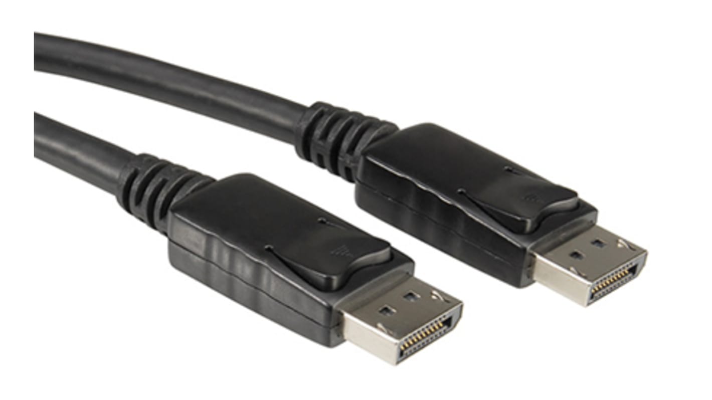 Roline Male DisplayPort to Male DisplayPort, PVC  Cable, 1m