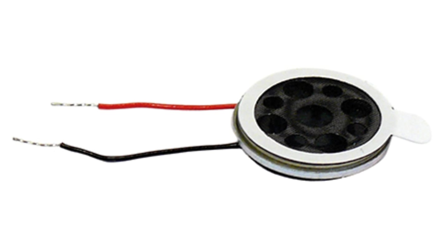 Visaton 50Ω 0.5W Miniature Speaker 16mm Dia. , 24mm Lead Length, 16 (Dia.) x 3.5mm