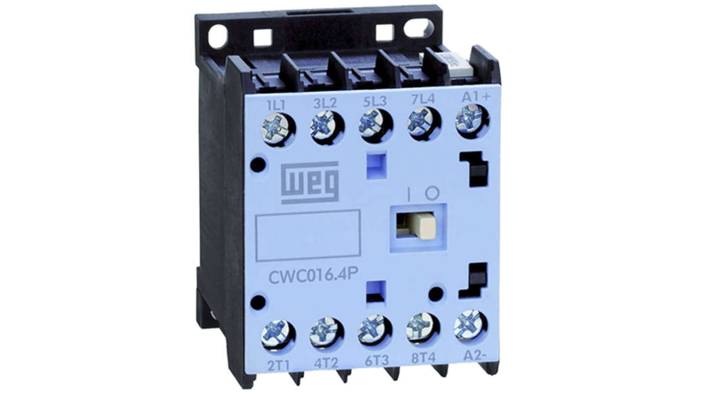 WEG CWC Series Contactor, 230 V ac Coil, 4-Pole, 12 A, 2NO + 2NC, 690 V ac