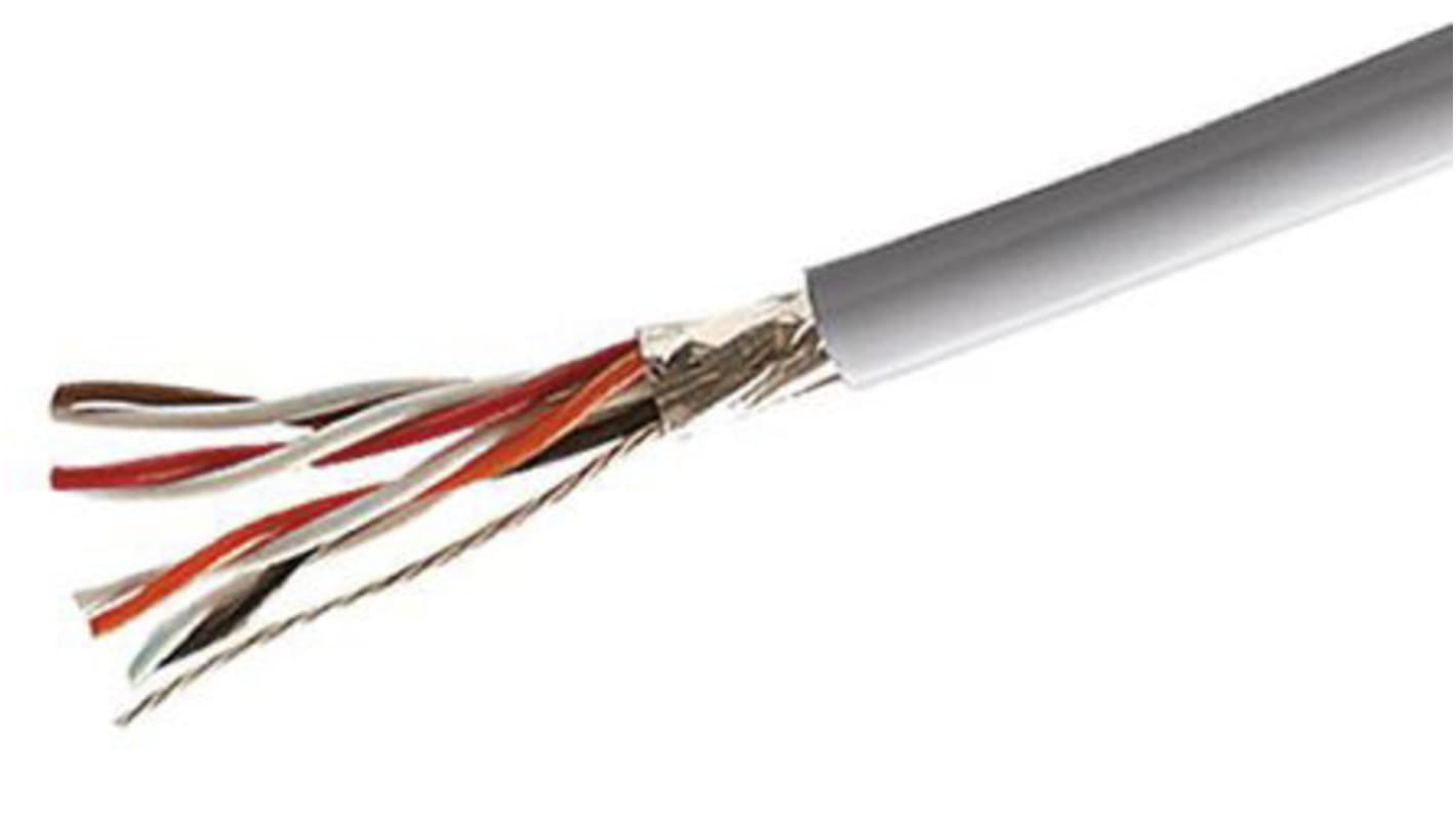 RS PRO Multicore Multipair Industrial Cable, 19 Pairs, 0.2 mm², 24 AWG, Screened, 100m, Grey Sheath