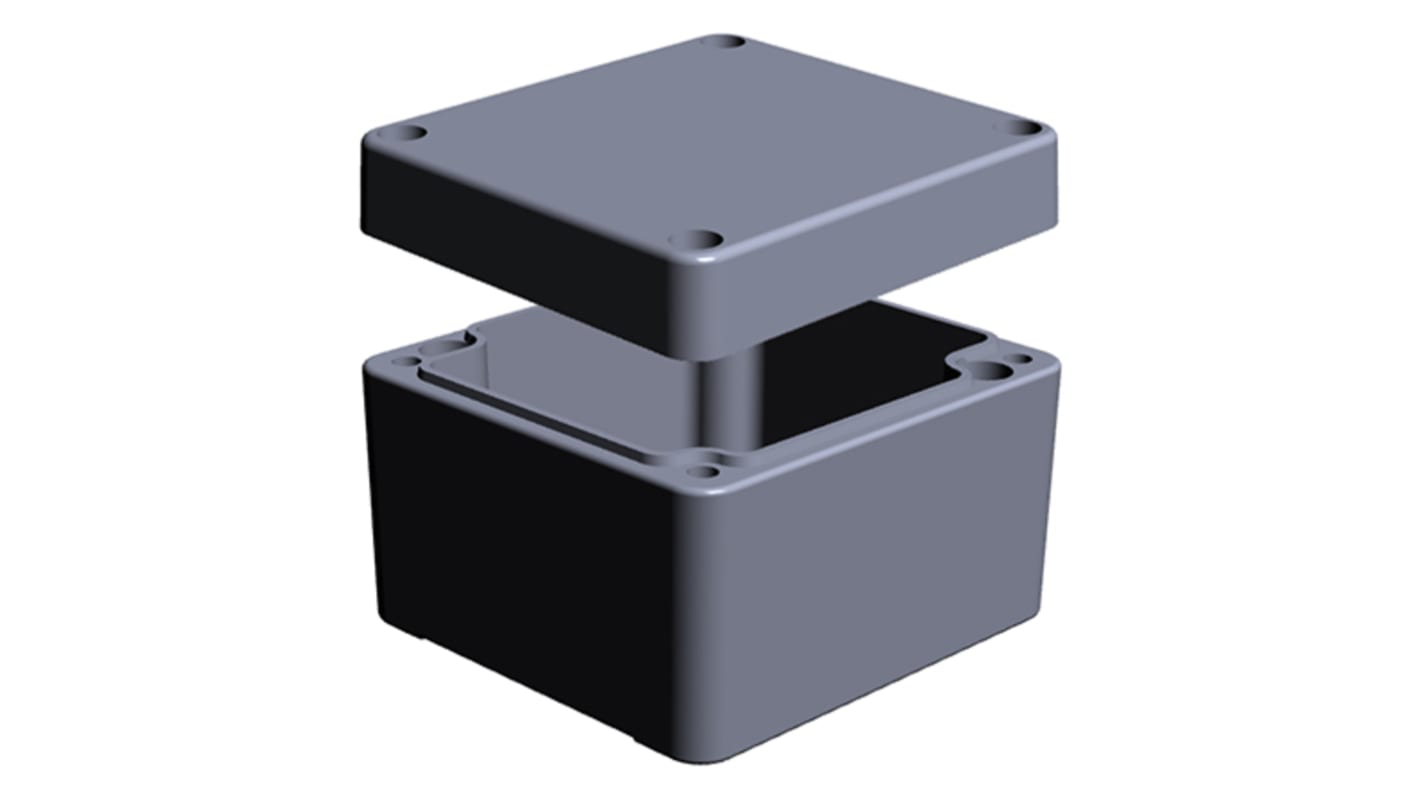 Boîtier RS PRO en Aluminium, 57 x 75 x 80mm, Gris IP65, IP66, IP67, IP68