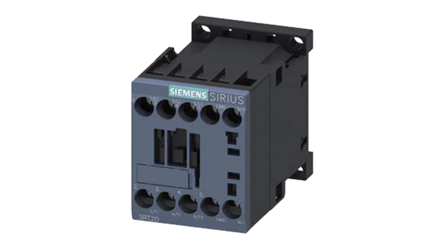 Relè di controllo Siemens, 3 NO, carico FLC 11 A, 22 A