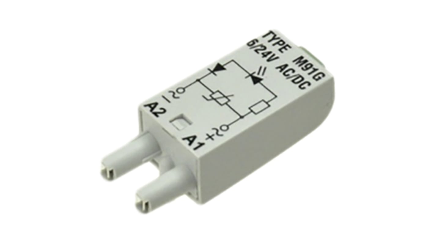 Relpol Pluggable Function Module, LED Varistor