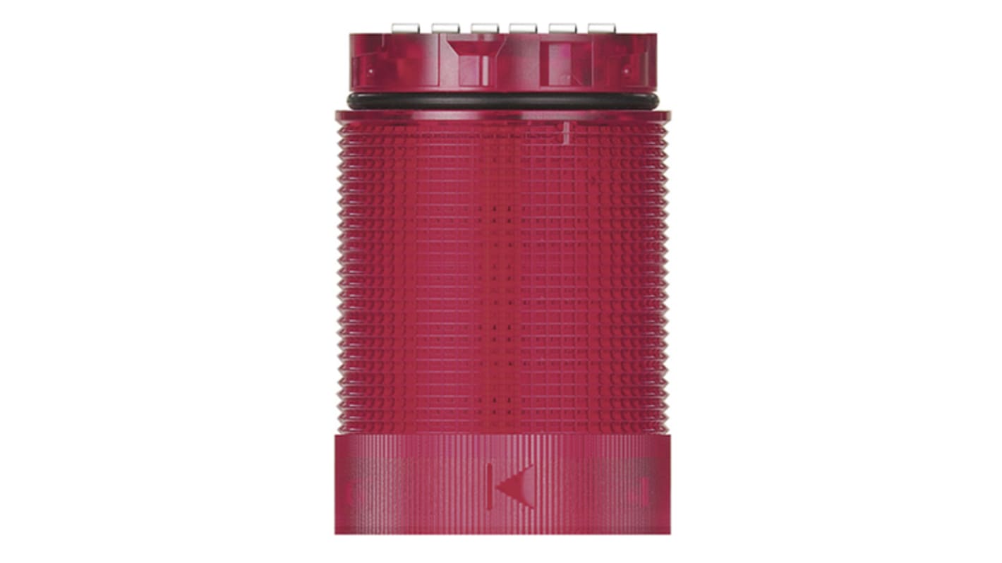 Werma KombiSIGN 40 Series Red Blinking, Steady Effect Beacon Tower, 24 V ac/dc, LED Bulb, AC, DC, IP66