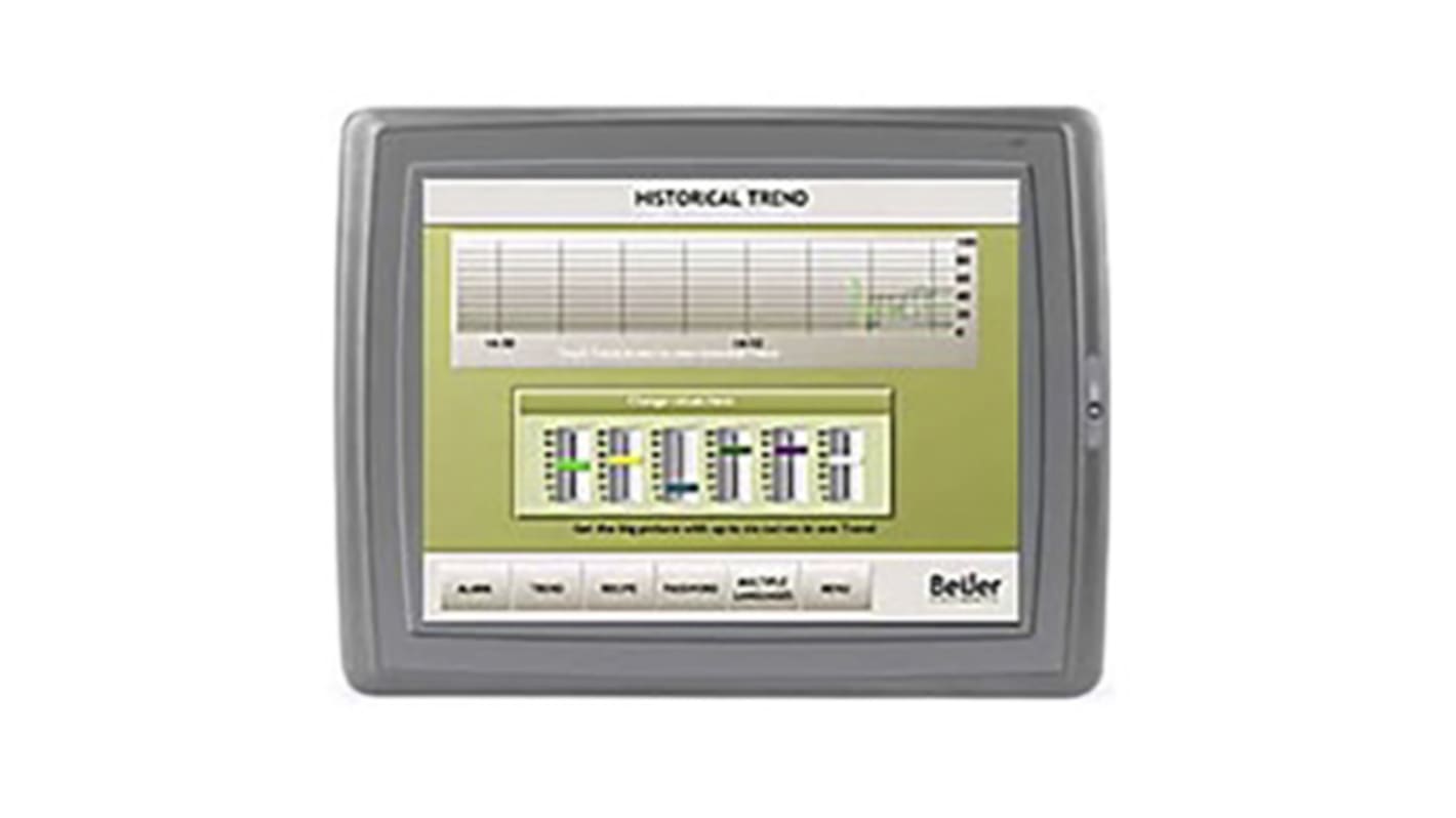 Beijer Electronics E1151 TFT LCD HMI Panel, Touch Keyboard, 15 in Display, 4 port, 24 V dc Supply, 389 x 304 x 66 mm