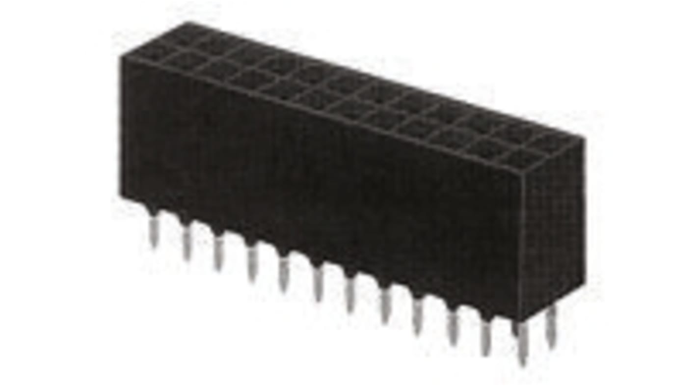 Gniazdo PCB 24 -pinowe 2 -rzędowe raster: 2.54mm Listwa gniazdowa Proste Przewlekany