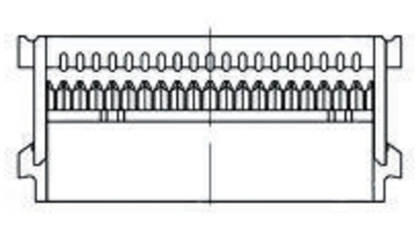 TE Connectivity 16-Way IDC Connector Socket for Cable Mount, 2-Row