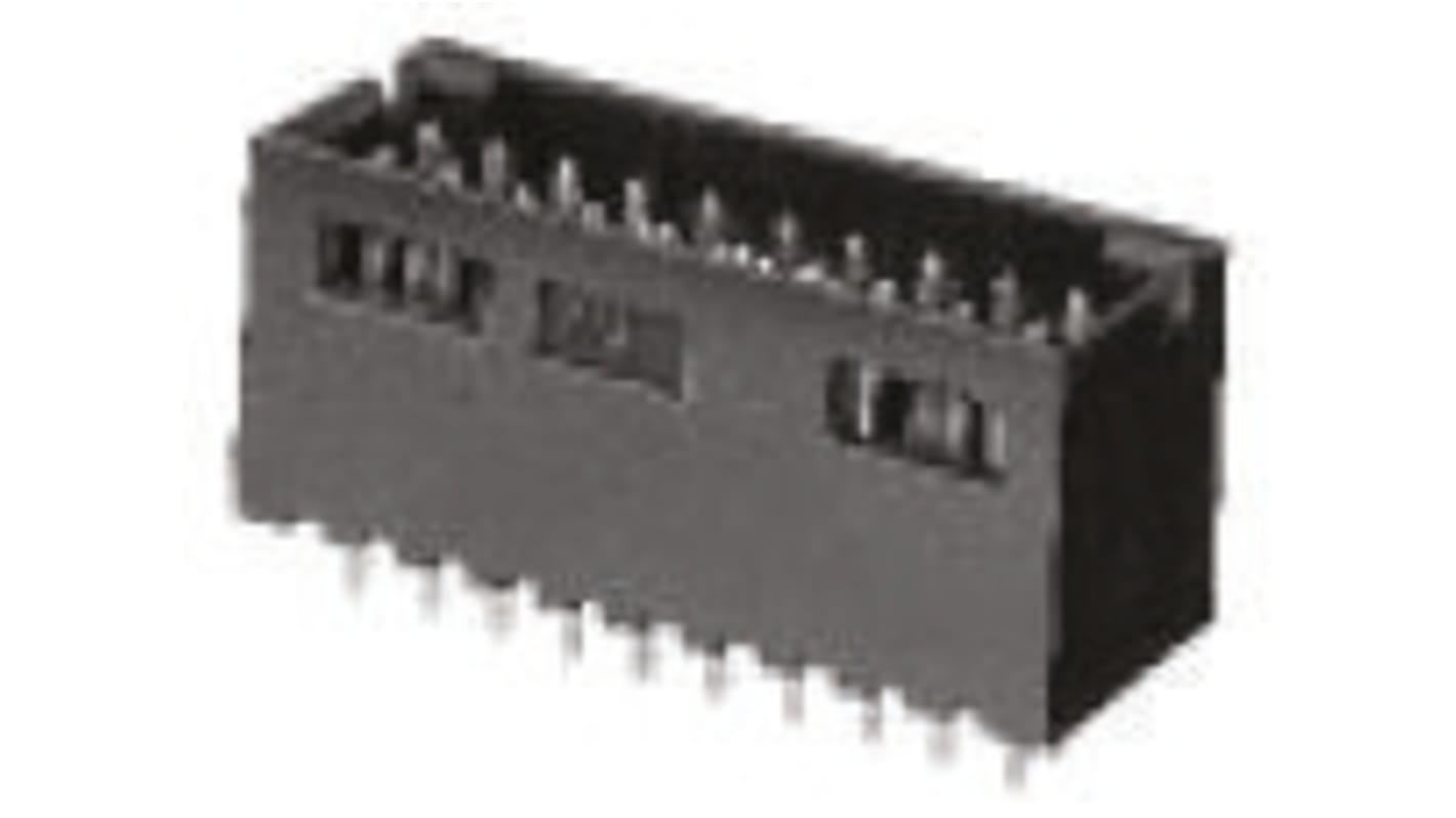 TE Connectivity 10p双排排针 直向板对板, 线对板连接器, 2.54mm间距, 3.0A, THT安装, AMPMODU MOD II系列