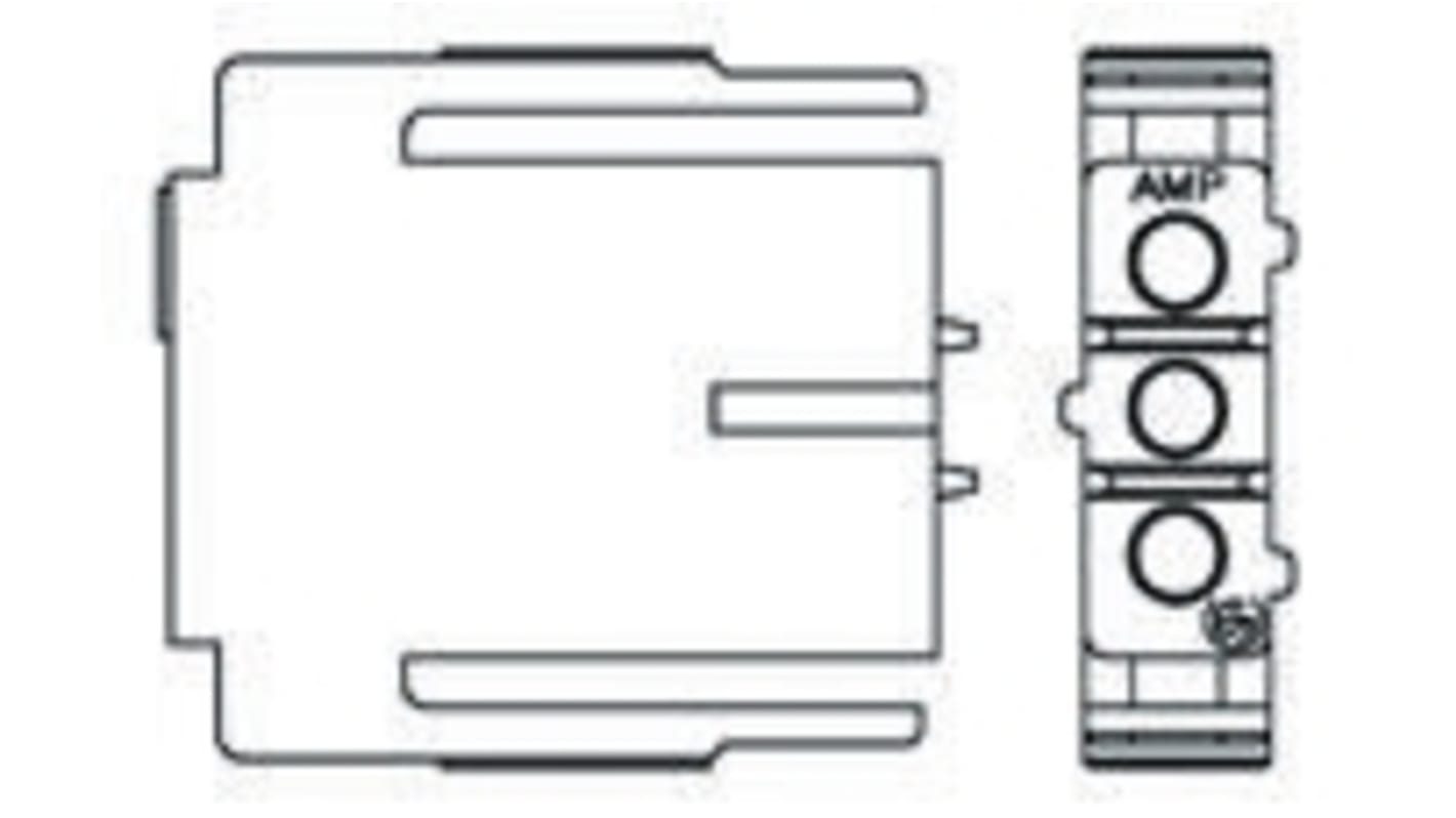 TE Connectivity, Metrimate Male Connector Housing, 5mm Pitch, 3 Way, 1 Row