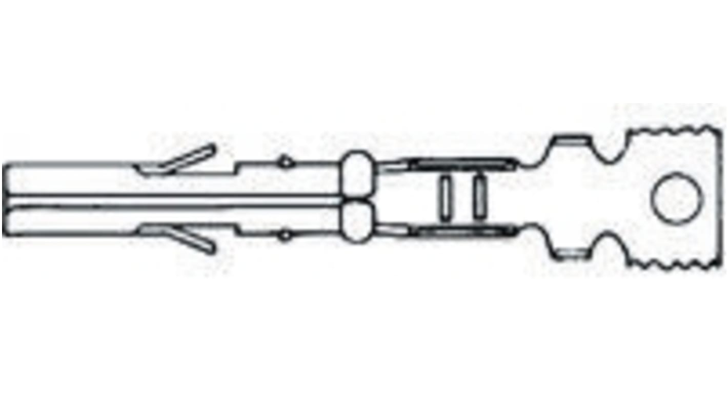 TE Connectivity Miniature Rectangular Series Female Crimp Terminal, 26AWG Min, 18AWG Max