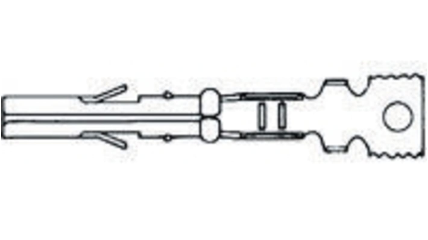 TE Connectivity Miniature Rectangular Crimp-Anschlussklemme für Rechtwinkliges Miniatursteckverbindergehäuse, Buchse,