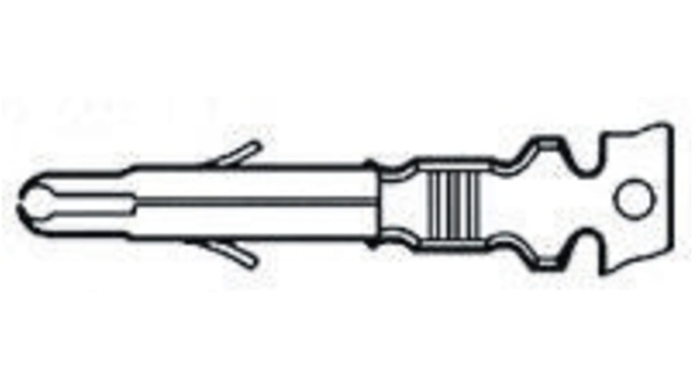 TE Connectivity Universal MATE-N-LOK Series Male Crimp Terminal, 24AWG Min, 18AWG Max