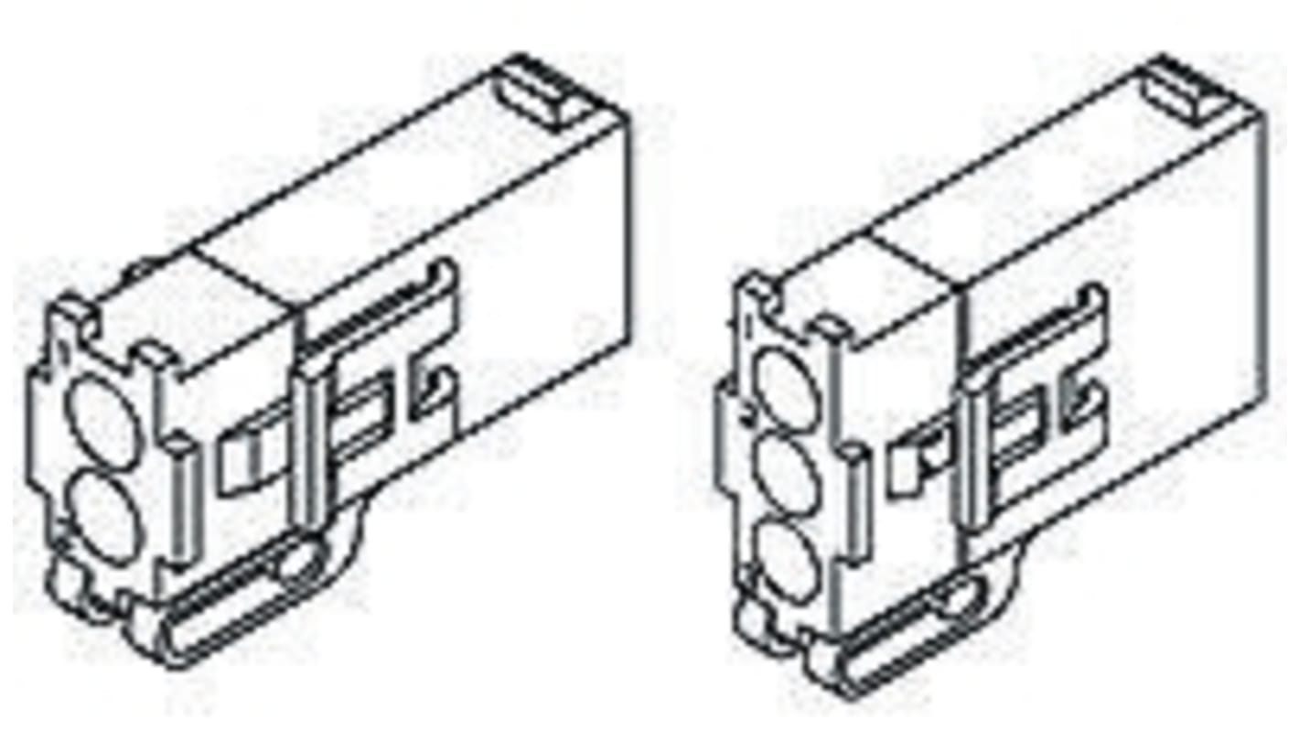 TE Connectivity, Mini-Universal MATE-N-LOK II Female Connector Housing, 4.14mm Pitch, 2 Way, 1 Row