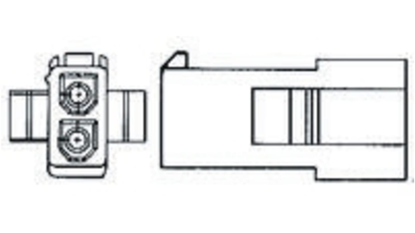 TE Connectivity Mini-Universal MATE-N-LOK Steckverbindergehäuse Buchse 4.2mm, 3-polig / 1-reihig Gerade für