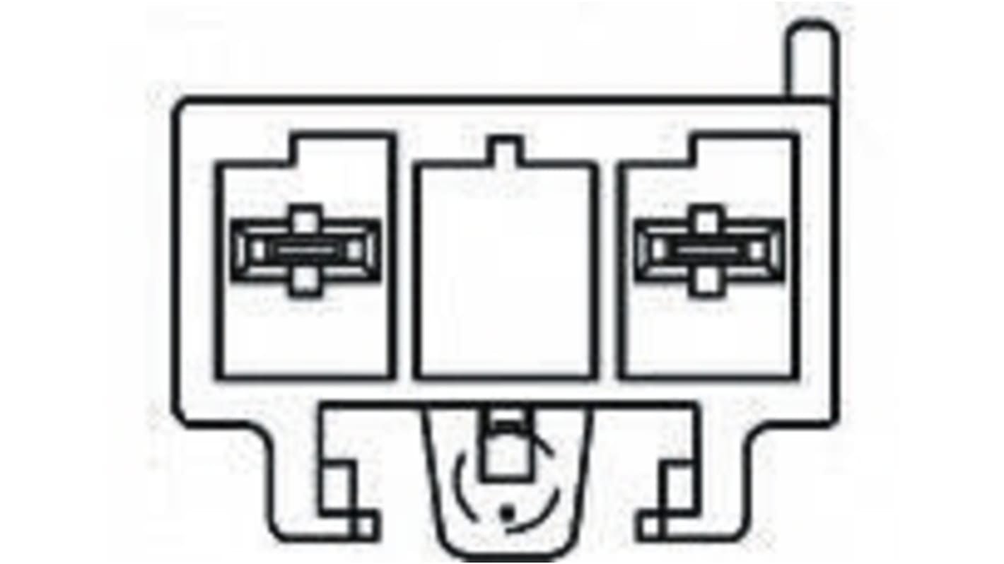 File di contatti PCB TE Connectivity, 2 vie, 1 fila, passo 2.5mm