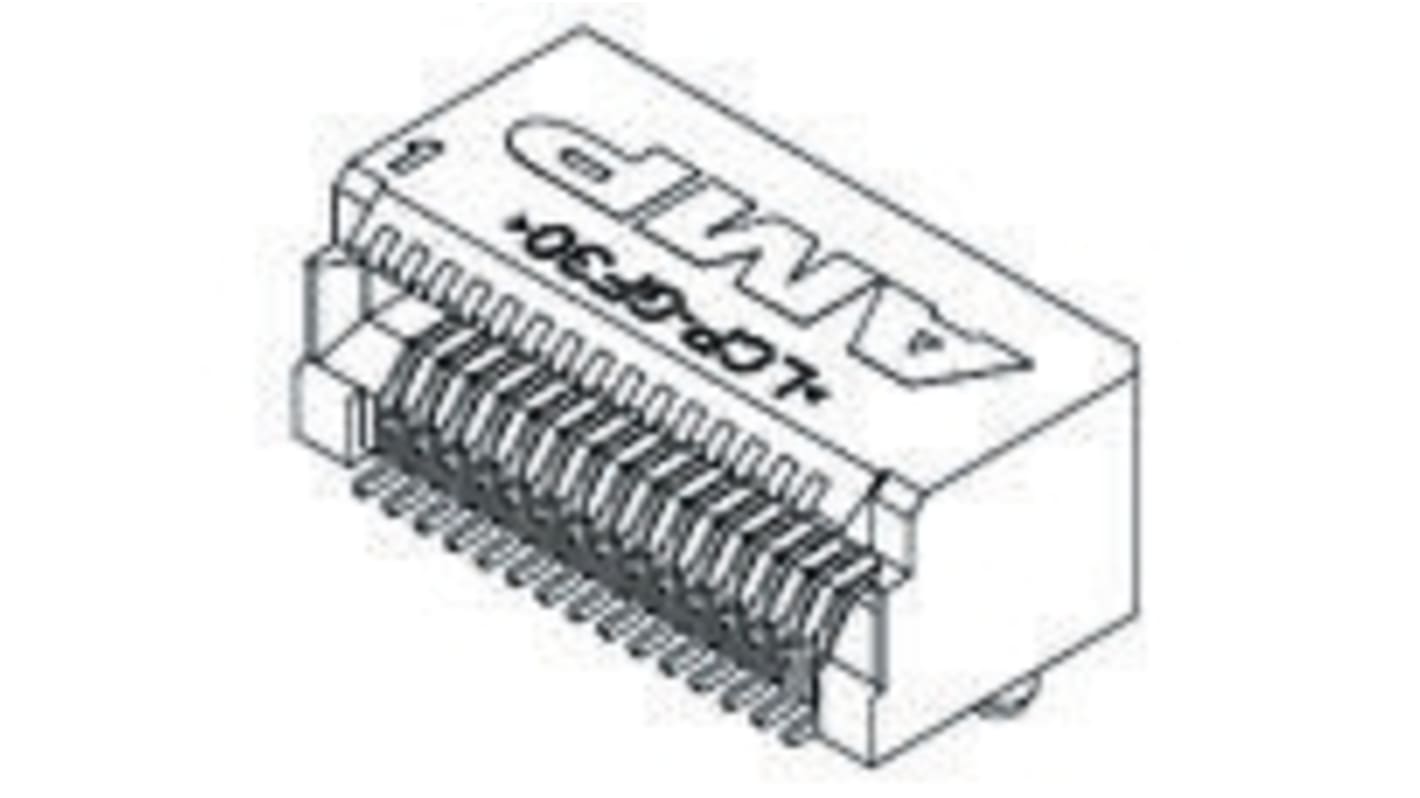 TE Connectivity XFP Connector Male 30-Position, 788862-1