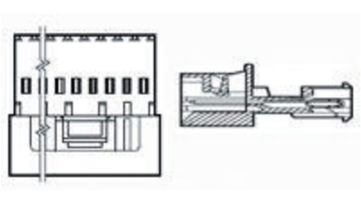 TE Connectivity MTA-100 IDC-Steckverbinder Buchse, , 6-polig / 1-reihig, Raster 2.54mm