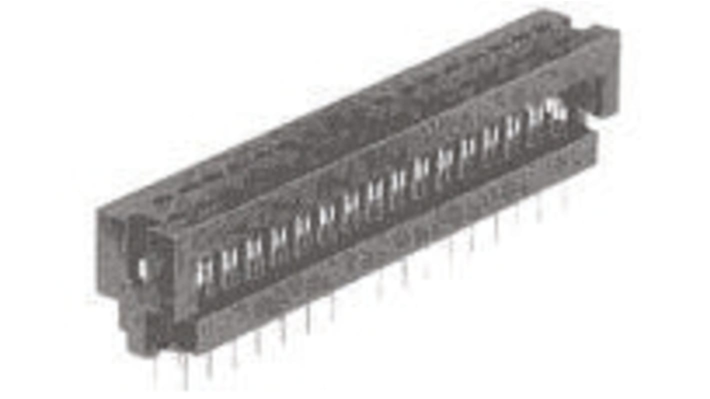 TE Connectivity AMP-LATCH IDC-Steckverbinder Stecker, gewinkelt, 14-polig / 2-reihig, Raster 2.54mm