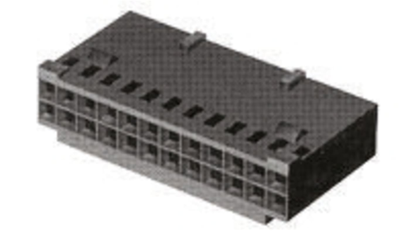 TE Connectivity, AMPMODU MOD IV Female Connector Housing, 2.54mm Pitch, 10 Way, 2 Row