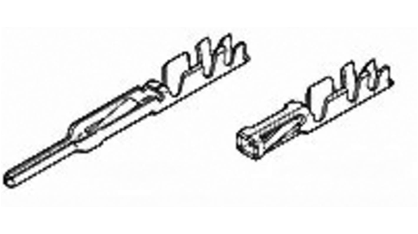 TE Connectivity FFC Crimp-Anschlussklemme für FFC-Steckverbindergehäuse, Stecker, 0.1mm² / 0.4mm², Zinn Crimpanschluss