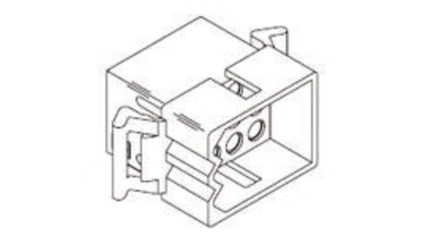 Molex, STANDARD .093" Male Connector Housing, 5.03mm Pitch, 6 Way, 2 Row