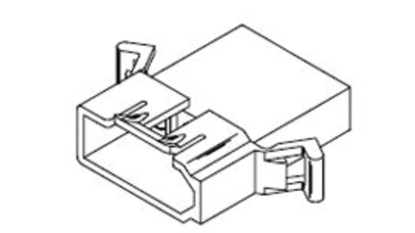 Carcasa de conector Molex 39-03-6020, Serie STANDARD .093", paso: 6.7mm, 2 contactos, , 1 fila filas, Recto, Macho,