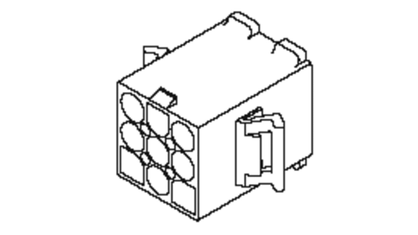 Molex コネクタハウジング 12極 ピッチ：6.7mm 3列 39-03-6122