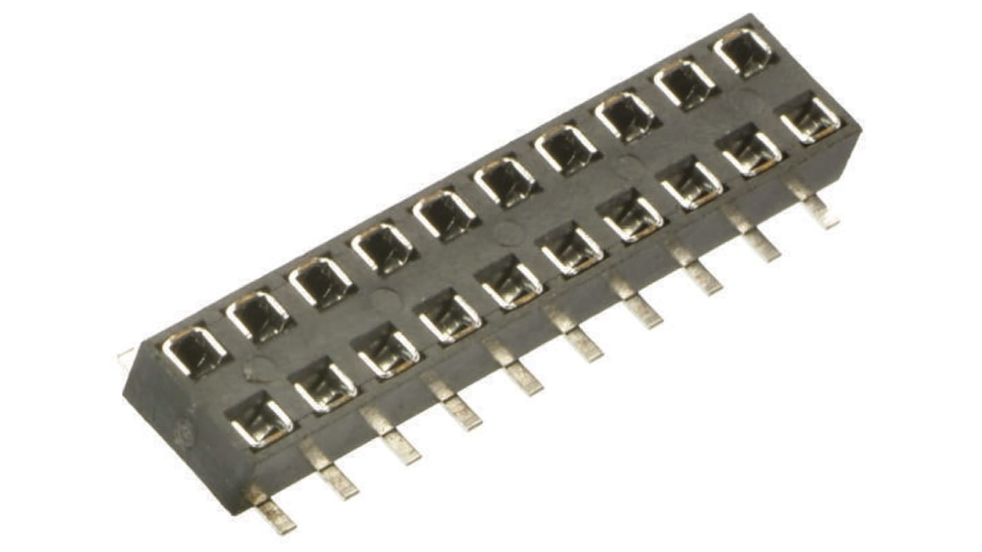 HARWIN 24p双排排母 直向板对板, 2mm间距, SMT安装, 250 V, 12A, M22-63系列
