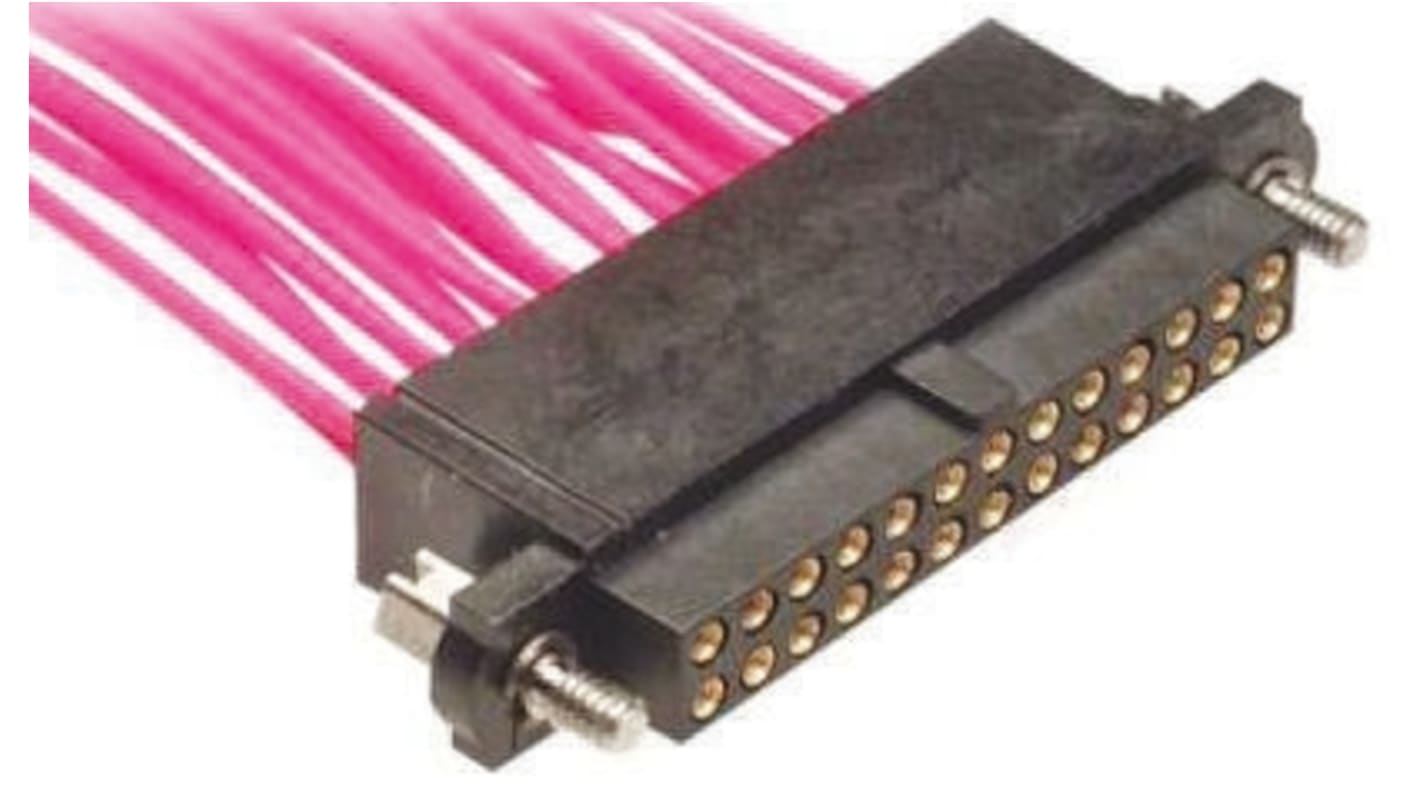 HARWIN 6p双排排母 直向Datamate, 2mm间距, 面板安装, 120 V, 12A, Datamate J-Tek系列