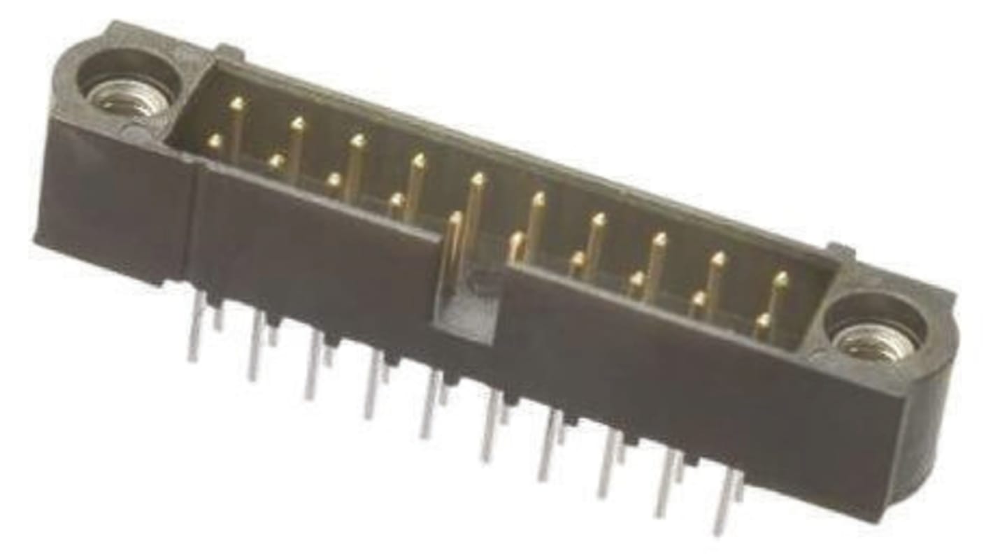 HARWIN 20p双排排针 直向板对板, 线对板连接器, 2.0mm间距, 3.0A, 120.0 V, THT安装, Datamate J-Tek系列