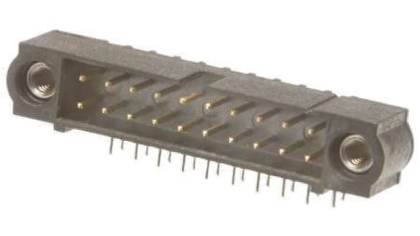 HARWIN Datamate J-Tek Series Right Angle Through Hole PCB Header, 10 Contact(s), 2.0mm Pitch, 2 Row(s), Shrouded
