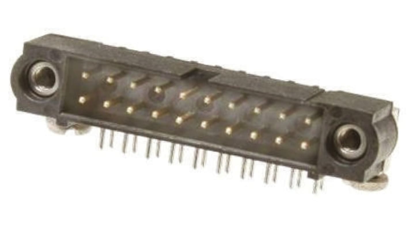 HARWIN 50p双排排针 直角板对板, 线对板连接器, 2.0mm间距, 3.0A, 120.0 V, THT安装, Datamate J-Tek系列