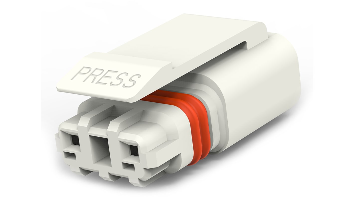 TE Connectivity SlimSeal Connector Miniature Series Miniature, 2-Pole, Male, 2-Way, Cable Mount, 5A, IP67