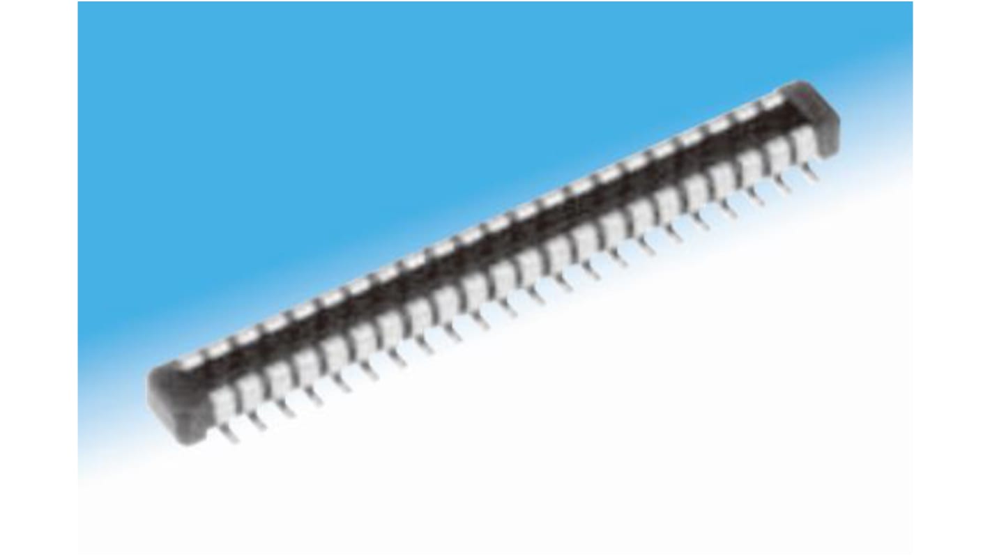 Hirose FPC连接器, 公插, 10p, 0.4mm间距, 双排, SMT安装, 直向, 300mA, 30 V 交流/直流, BM14系列