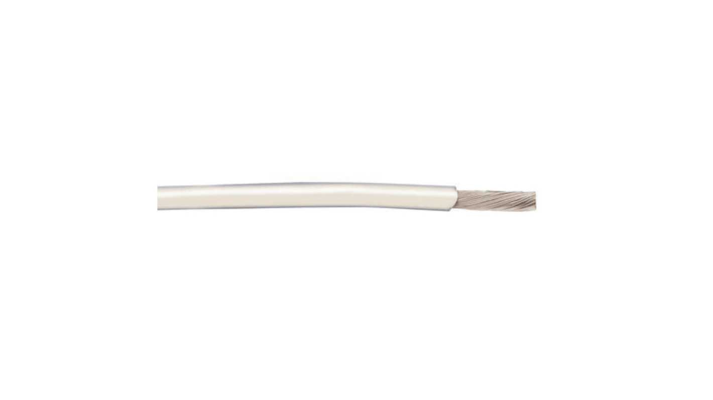 Alpha Wire Hook-up Wire PVC Series White 0.2 mm² Hook Up Wire, 24 AWG, 7/0.20 mm, 30m, SR-PVC Insulation, 3250 WH005