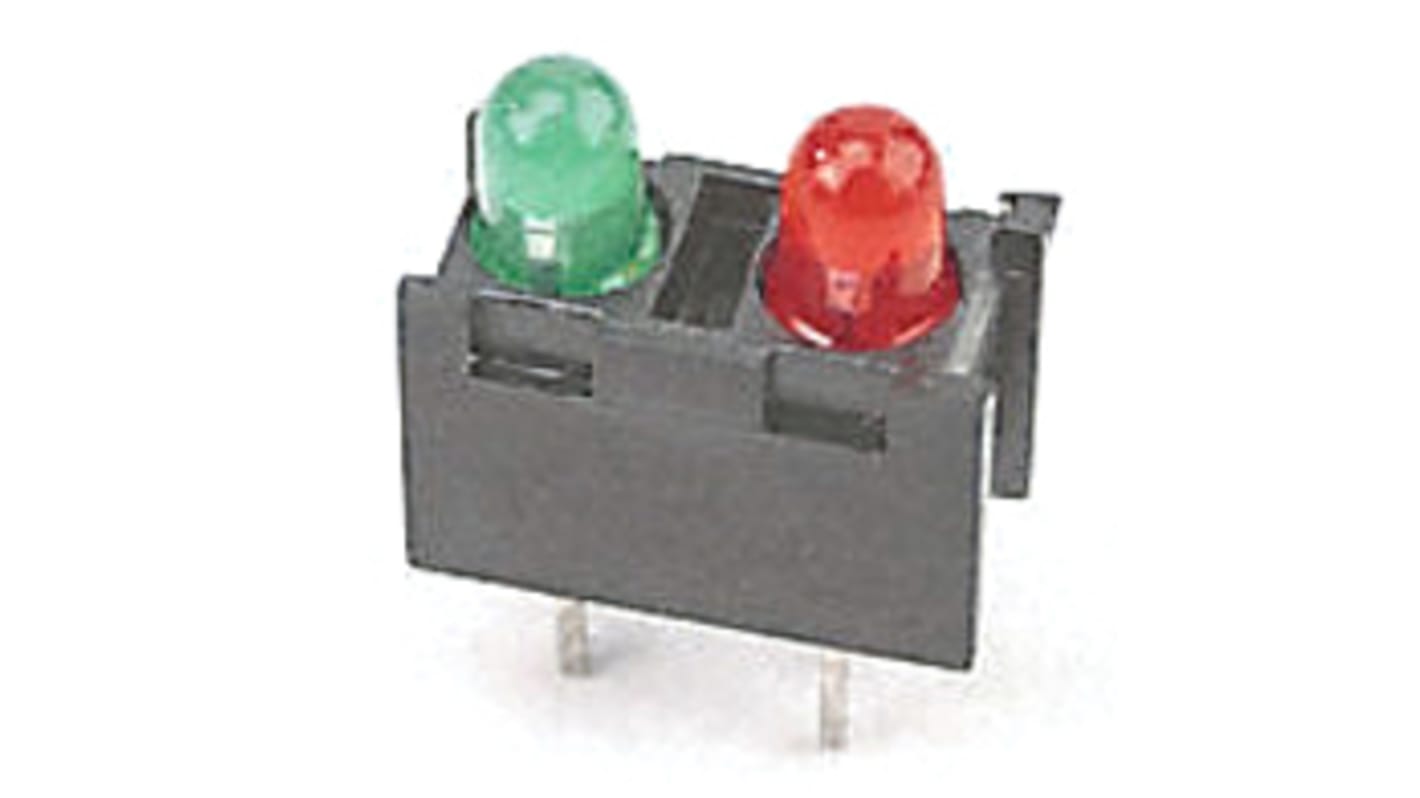 Schurter 0035.9665.2, Green & Red PCB LED Indicator