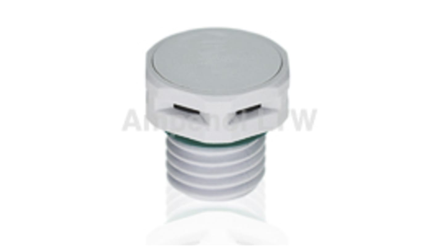 Amphenol Industrial 塑料泄压口 压力补偿元件, M12螺纹, 黑色x16mm高, Vent系列