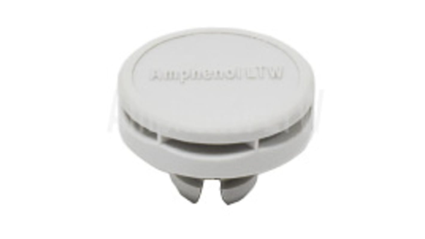 Amphenol Industrial 塑料泄压口 压力补偿元件, M12螺纹, 灰色x13mm高, Vent系列
