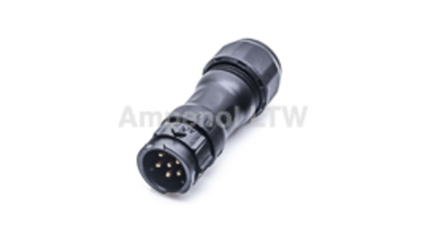 Amphenol Industrial Circular Connector, 6 Contacts, Cable Mount, Plug, Male, IP68, X-Lok Series