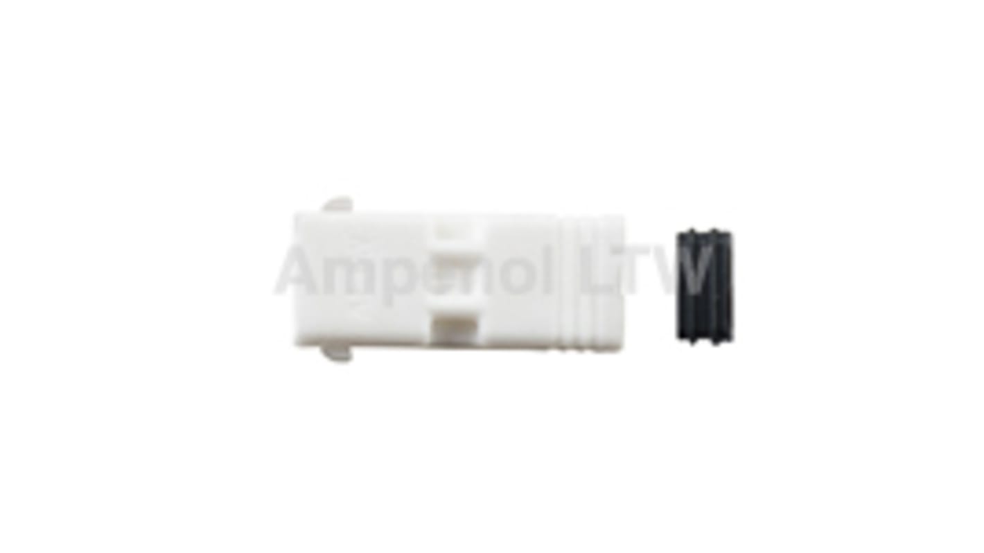 Conector Amphenol Industrial macho serie SSL12 de 2 vías macho, montaje aéreo, IP68