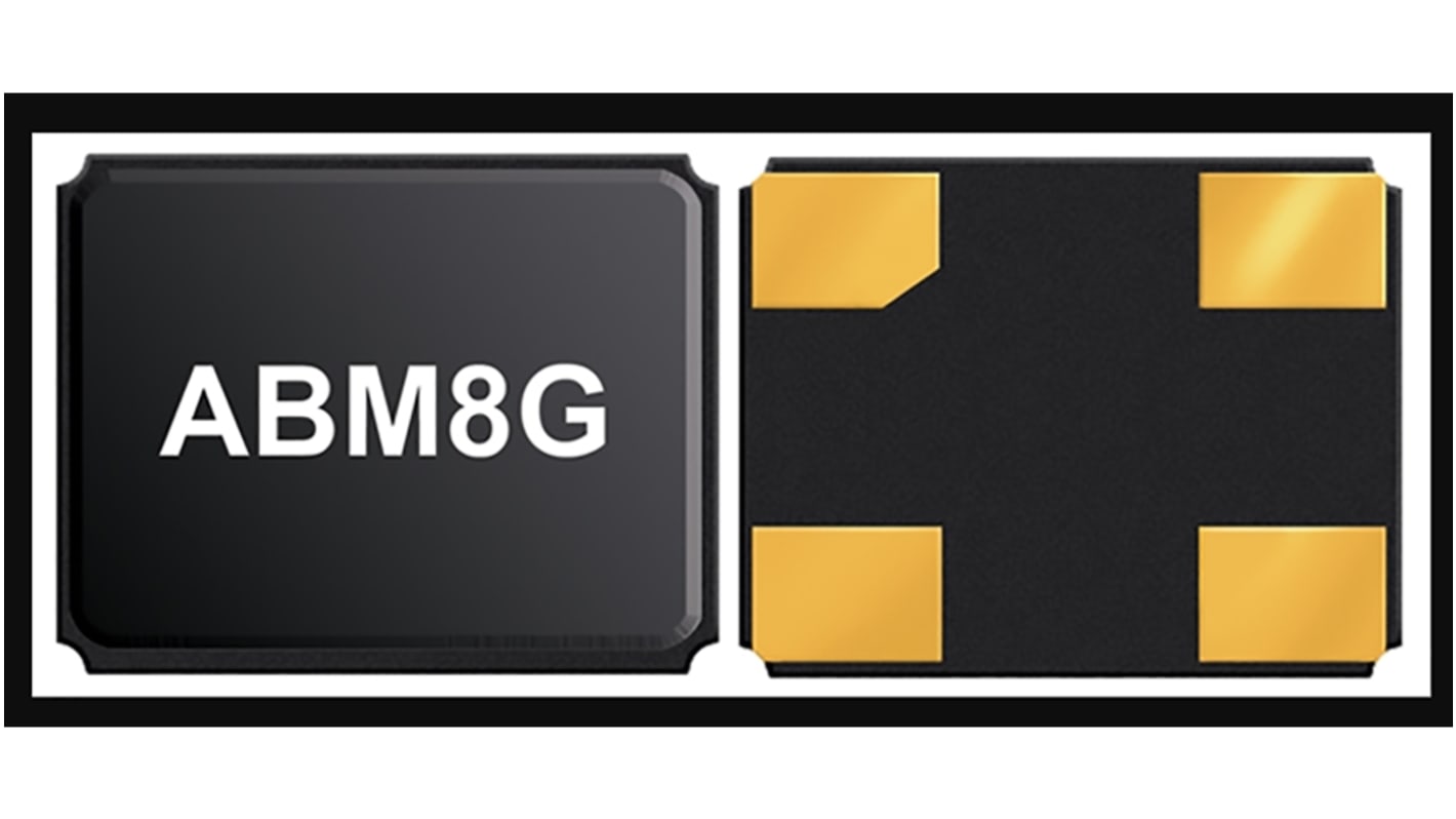Quarzo Abracon, 12MHz, ±20ppm, , SMD, 4 pin