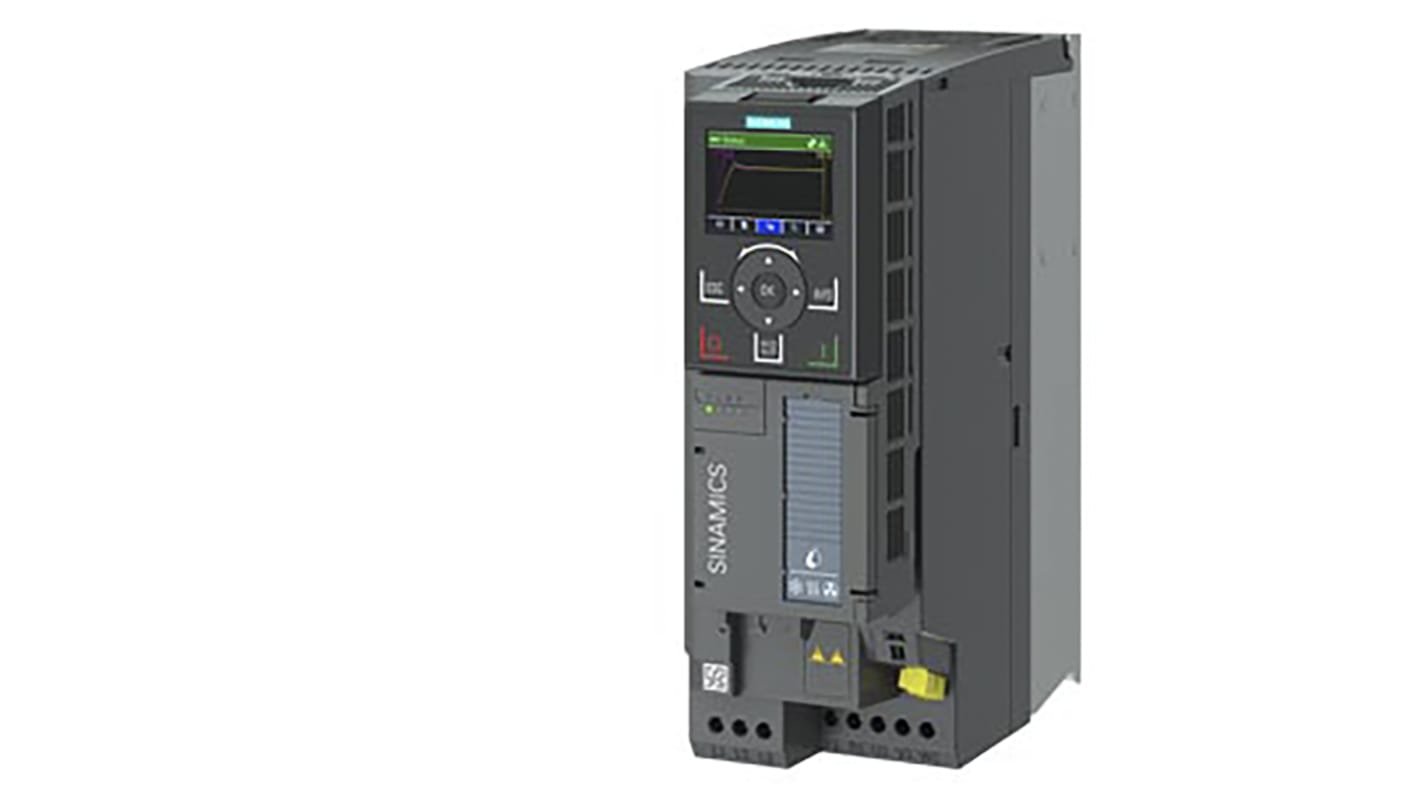 Siemens Inverter Drive, 4 kW, 3 Phase, 380 → 480 V ac, 9.8 A, SINAMICS G120X Series