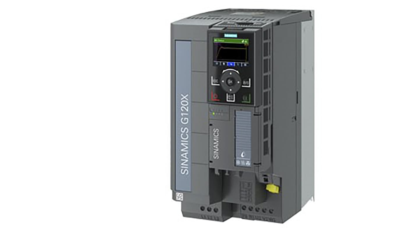 Siemens Inverter Drive, 15 kW, 3 Phase, 380 → 480 V ac, 29.5 A, SINAMICS G120X Series