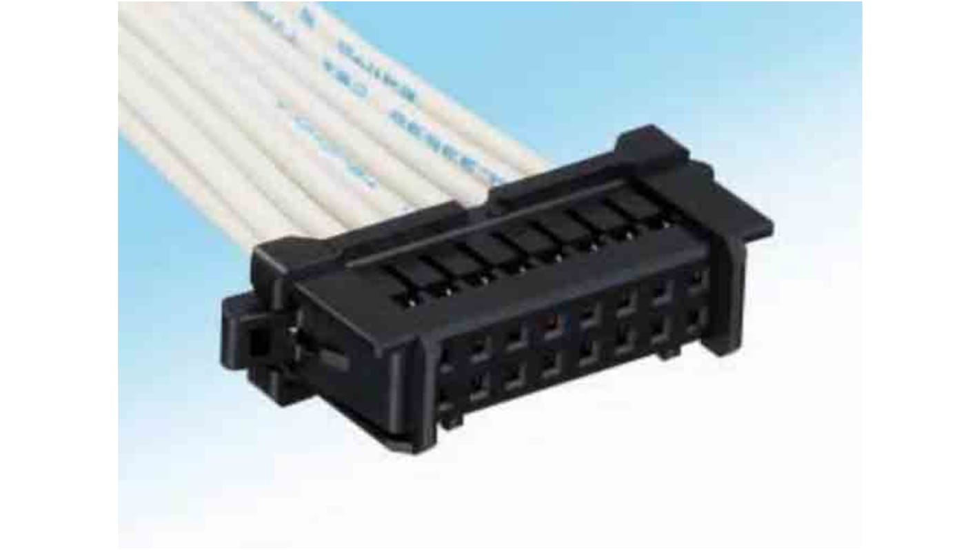 Hirose, DF51 Female Crimp Connector Housing, 2mm Pitch, 6 Way, 2 Row
