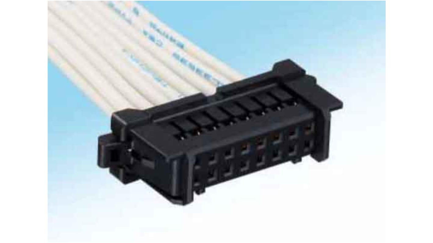 Hirose, DF51 Female Crimp Connector Housing, 2mm Pitch, 10 Way, 2 Row