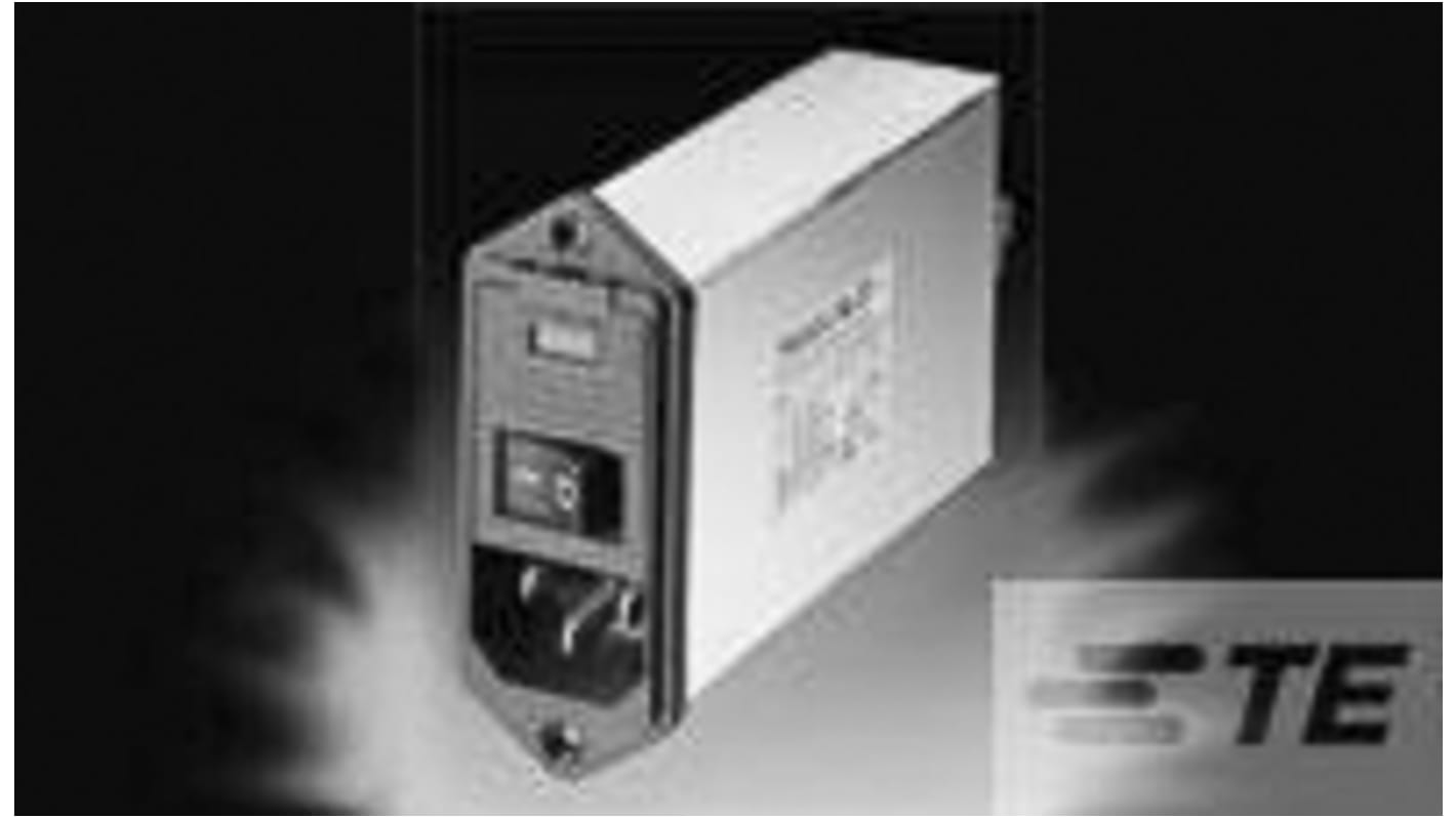 TE Connectivity IEC規格 C14 IECインレット, 3A 250 V ac 2極 フランジマウント
