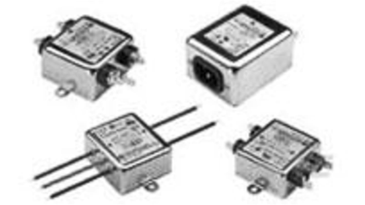 TE Connectivity, Corcom K 20A 250 V ac 50/60Hz, Flange Mount RFI Filter, Fast-On, Single Phase