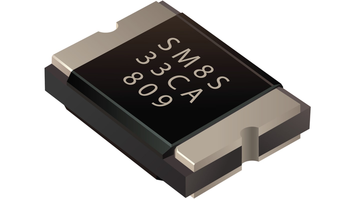 Bourns SM8SF24CA-Q, Dual-Element Bi-Directional TVS Diode, 7000W, 2-Pin DFN
