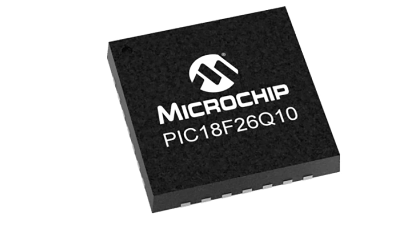 Microchip PIC18F26Q10-I/SP, 8bit CPU Microcontroller, PIC18F, 64MHz, 64 kB Flash, 28-Pin PDIP