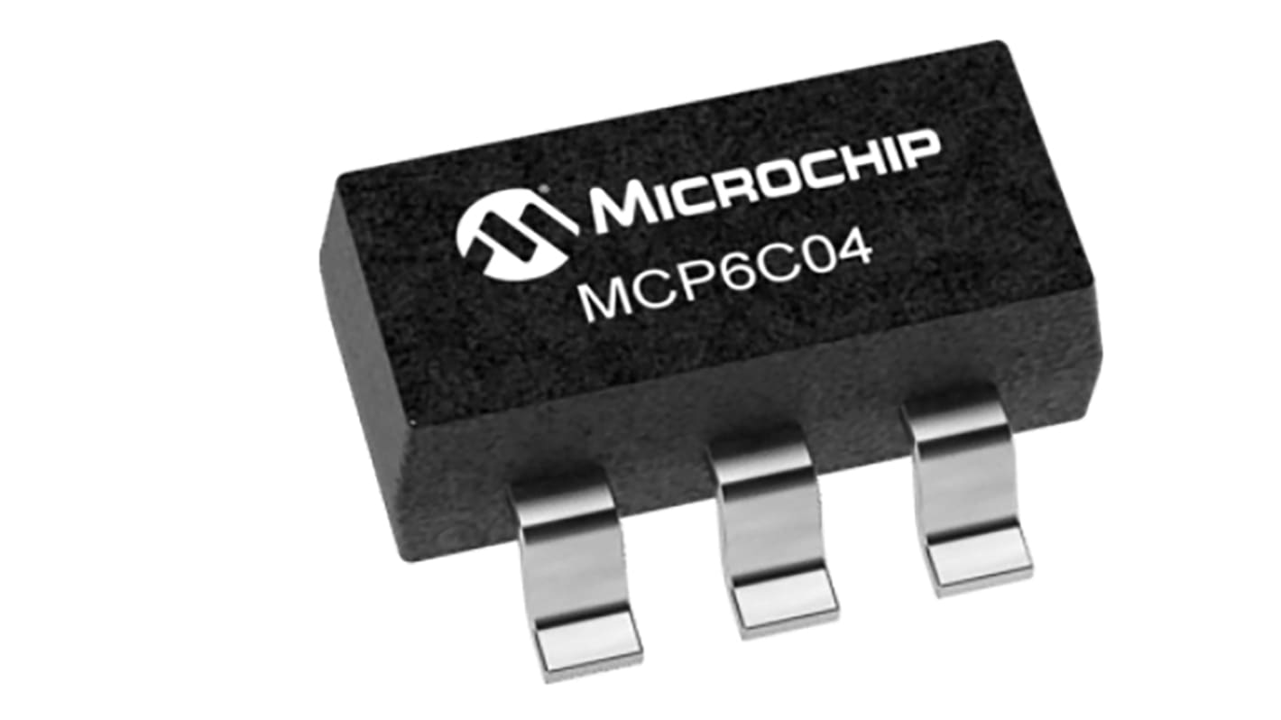 Microchip Operationsverstärker SMD Swing SOT-23, einzeln typ. 2→ 5,5 V, 6-Pin